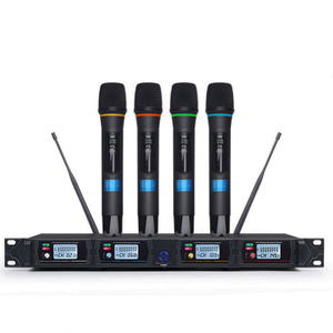 TIWA HERRAMIENTO PROFESIONAL PROFESIONAL UHF 4 Canales Micrófono inalámbrico para el sistema de karaoke